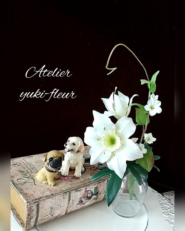 ★粘土の花[清楚なユーチャリス]★