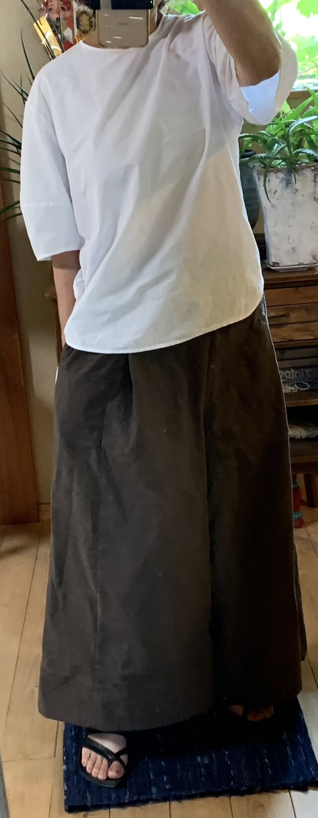 古布ワイドパンツ