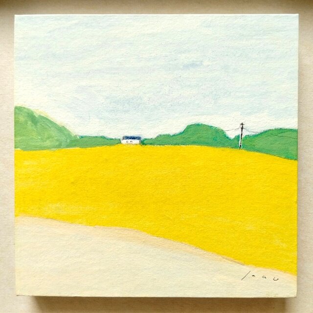 風景画｜原画「春の風景2」※ボックス額縁入り | iichi 日々の