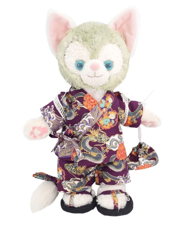 ジェラトーニ 浴衣 着せ替え コスチューム 巾着＆草履付 甚平 昇り龍 本体無 Sサイズ用 送料無料