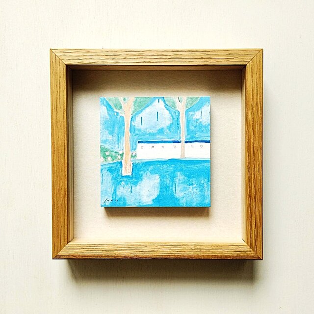 風景画｜原画「rainy day」※ボックス額縁入り