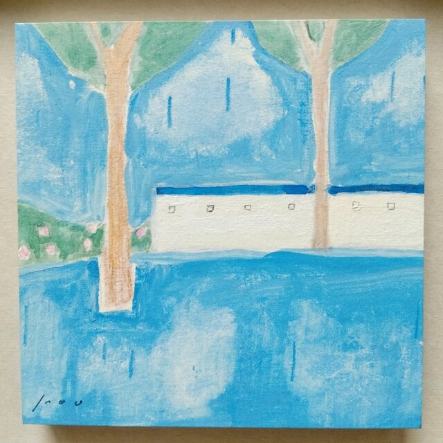 風景画｜原画「rainy day」※ボックス額縁入り | iichi 日々の暮らしを