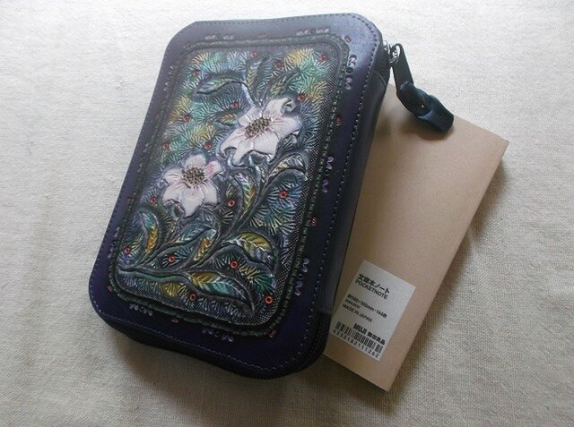 レザーブックカバー　ラウンドファスナータイプ　文庫サイズ レザーブックカバー ラウンドファスナータイプ 文庫サイズ | iichi