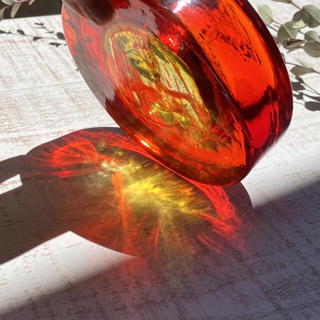 エリック・ホグラン Glass Ashtray 灰皿 アッシュトレイ アンバー Erik