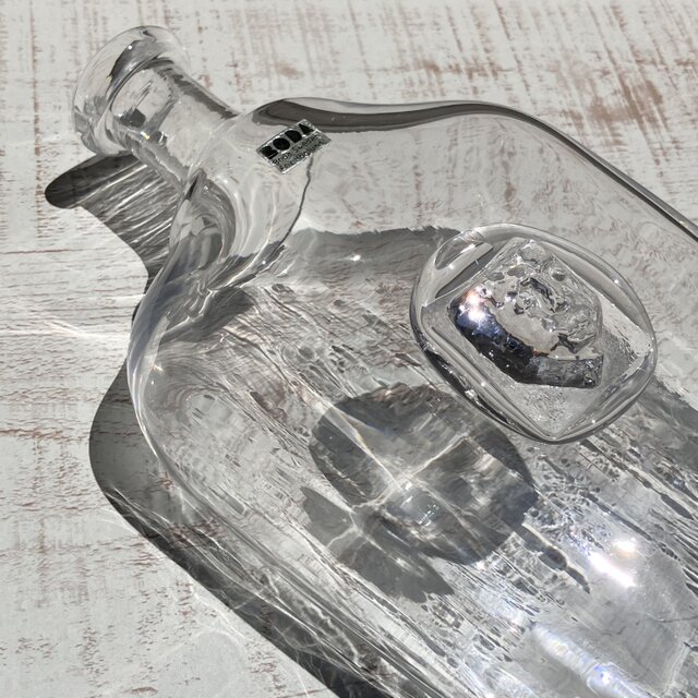 エリックホグランのヴィンテージ　ガラスボトル 北欧＊エリック・ホグラン/スタイリッシュなクリアボトル