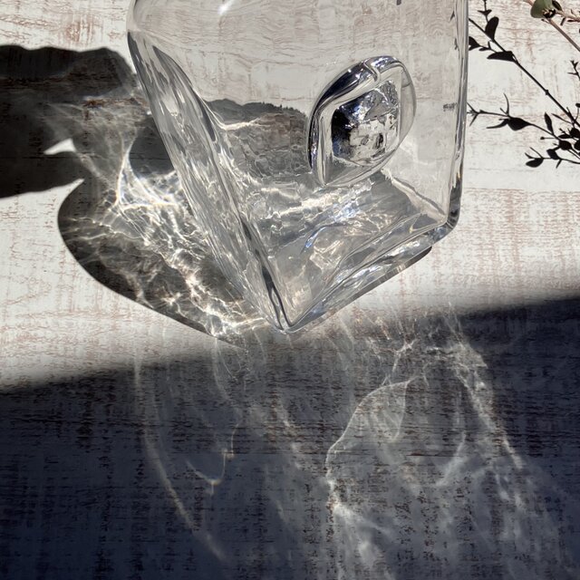 エリックホグランのヴィンテージ　ガラスボトル 北欧＊エリック・ホグラン/スタイリッシュなクリアボトル