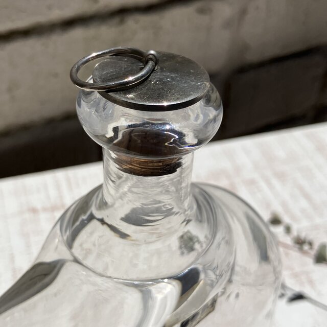 エリックホグランのヴィンテージ　ガラスボトル 北欧＊エリック・ホグラン/スタイリッシュなクリアボトル