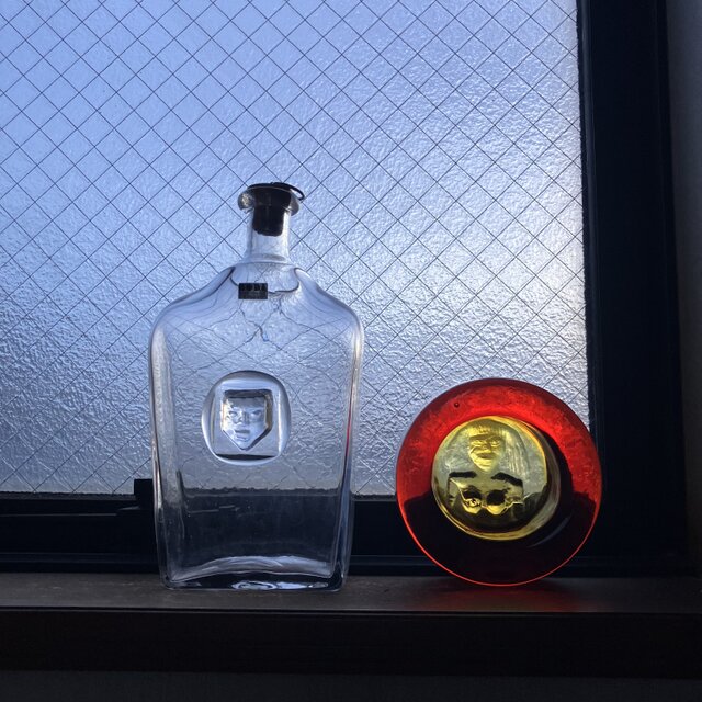 エリックホグランのヴィンテージ　ガラスボトル 北欧ビンテージ/Erik Hoglund/エリックホグラン/ BODA社製