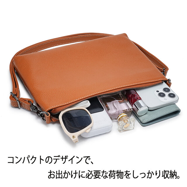 本革 イタリアンレザー サコッシュ レディース 斜めがけ 軽量 ミニ