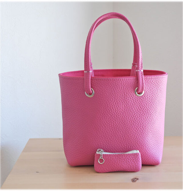 ちびちびジップケース　チェリーピンク（ マット ）