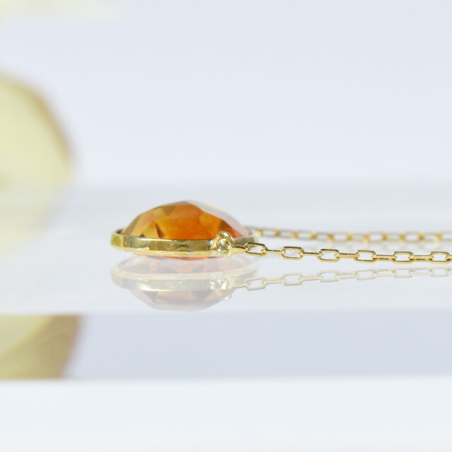 K18 シトリン ネックレス ペンダント CJ074CIBSN | iichi 日々の暮らし