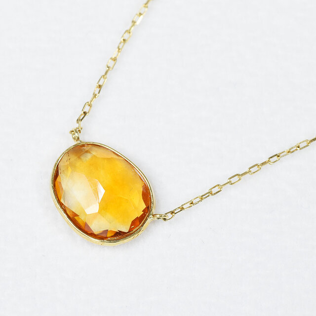 K18 シトリン ネックレス ペンダント CJ074CIBSN | iichi 日々の暮らし