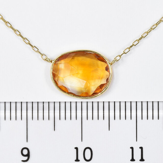 K18 シトリン ネックレス ペンダント CJ074CIBSN | iichi 日々の暮らし
