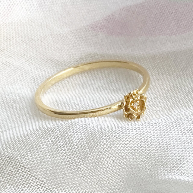 モッコウバラの一粒リング
