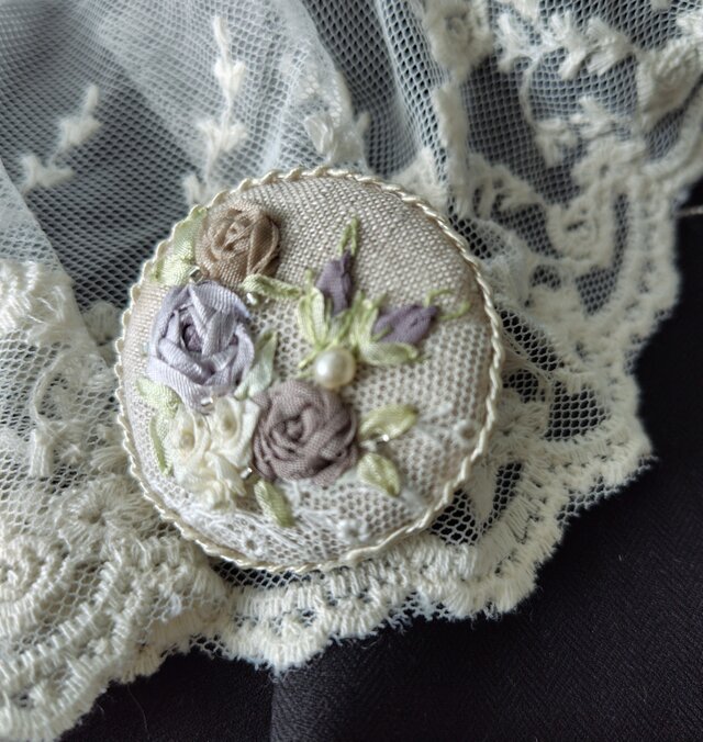 お花になったパティちゃん ディジー アンティークレース リボン刺繍