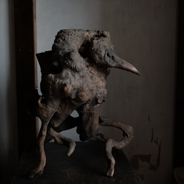 素敵な形状◇根木 インテリアオブジェ 花台 自然 芸術的 大きい