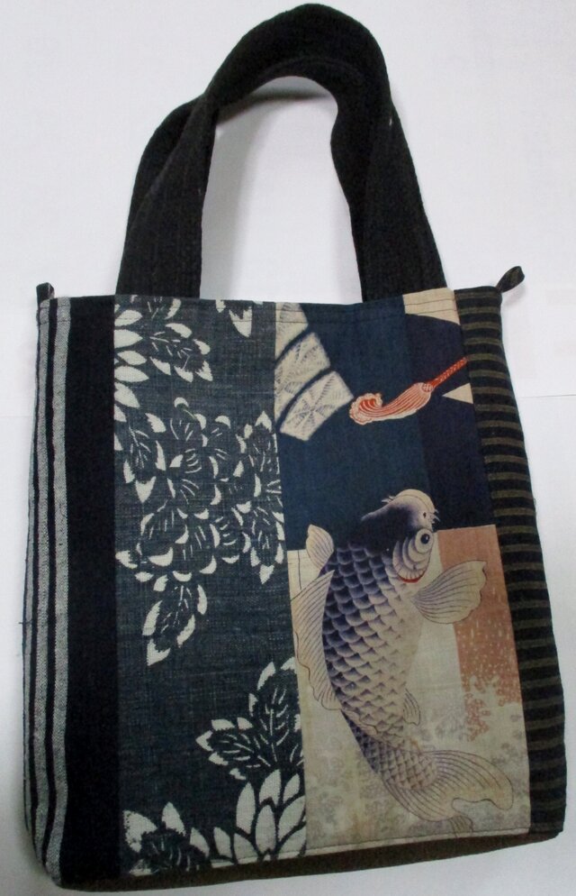 ８２９６　型染めで作った手提げ袋　