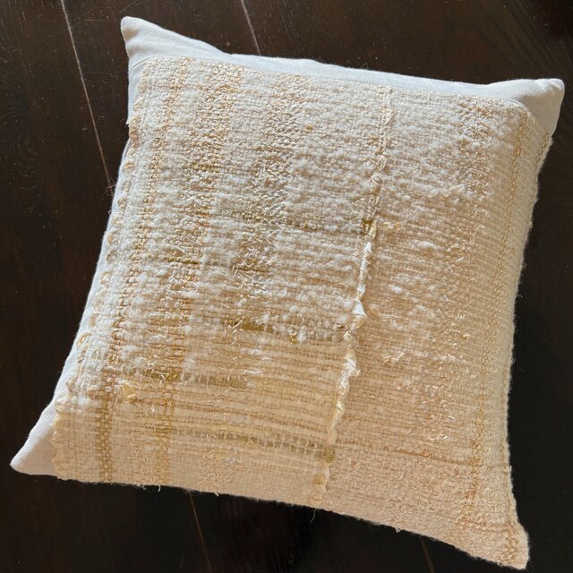 裂き織りクッションカバー (鳳凰）