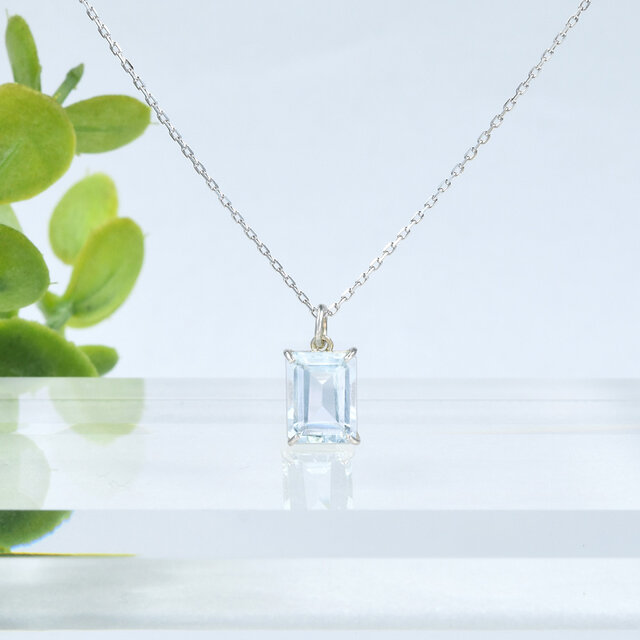 アクアマリン ネックレス ペンダント SV925 シルバー CI089CIBSN