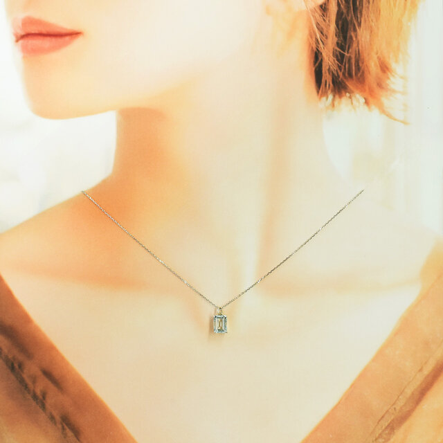 アクアマリン ネックレス ペンダント SV925 シルバー CI089CIBSN
