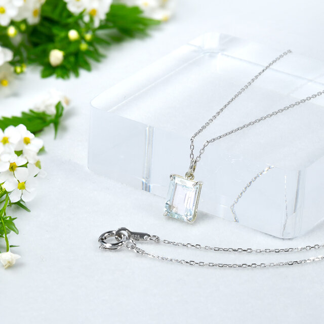 アクアマリン ネックレス ペンダント SV925 シルバー CI089CIBSN