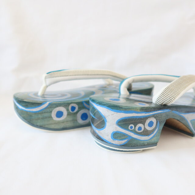 M 涼彩 背の高くなる下駄 ミュール