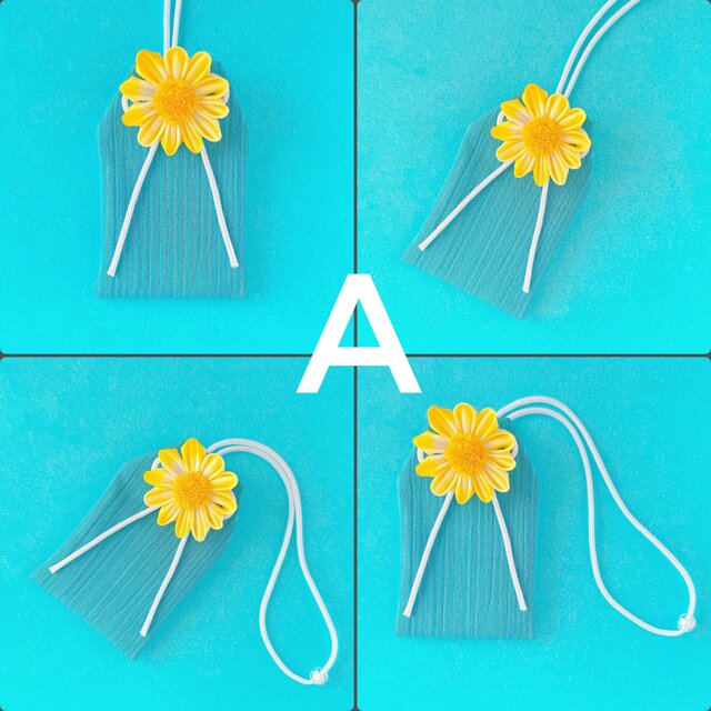 ひまわりと青空）元巫女が作る花のお守り袋 | iichi 日々の暮らしを