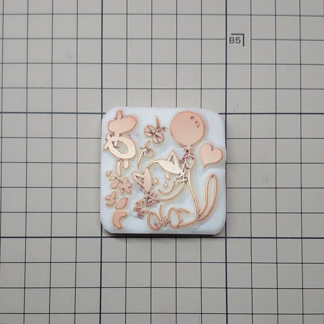 xipangu★消しゴムはんこ★thanks(ねこ) 消しゴムはんこ「ネコ・thank you」 | iichi 日々の暮らしを