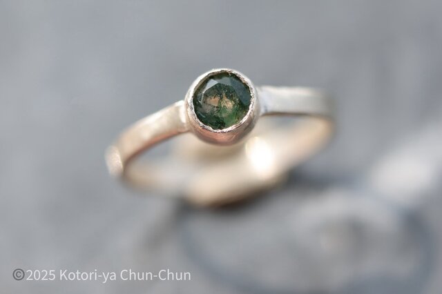 自然が生み出した芸術】身につけられる自然 モスアゲート・シルバー