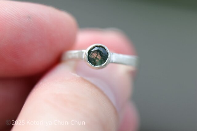 自然が生み出した芸術】身につけられる自然 モスアゲート・シルバー