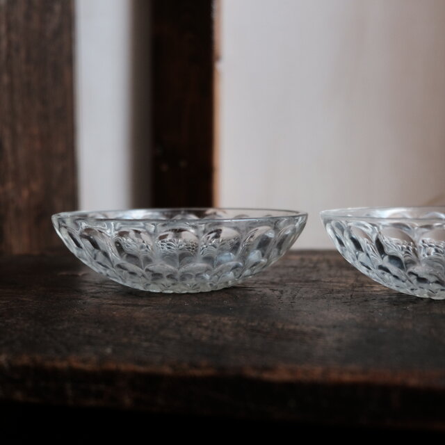 膾皿の形状◇HOYA 保谷ガラス深皿2客セット 丁寧な暮らしに プレス