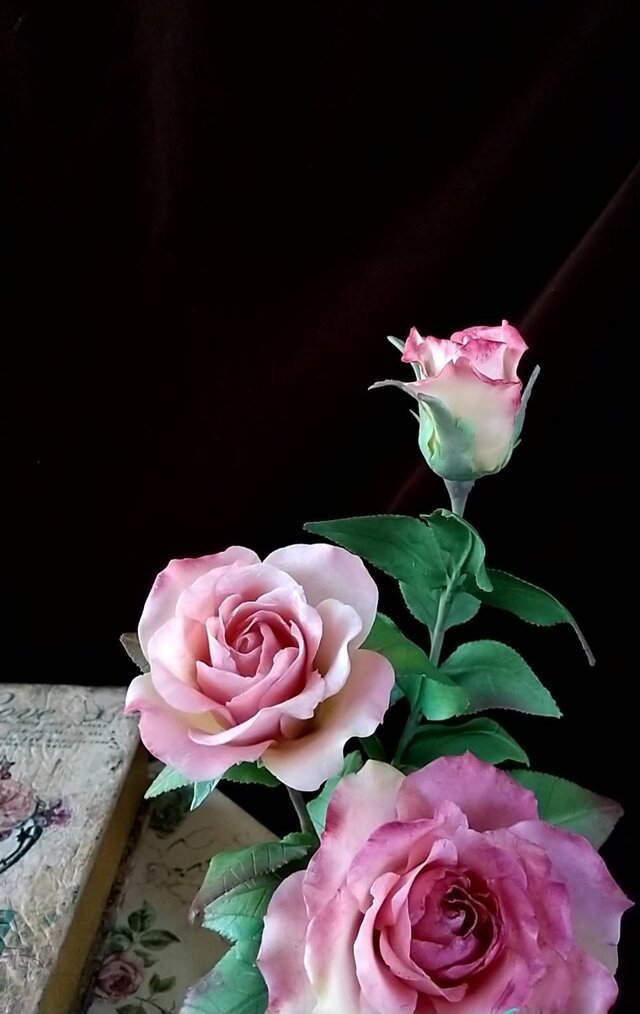 ☆粘土の花[薔薇・ハロウィン]☆ | iichi 日々の暮らしを心地よくする