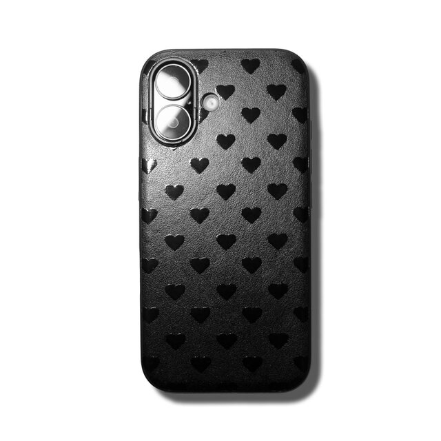 iPhone16pro/15/14/13/12/12mini/11~】特殊グロス加工レザーケース