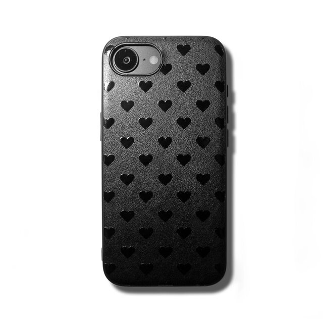 iPhone16pro/15/14/13/12/12mini/11~】特殊グロス加工レザーケース