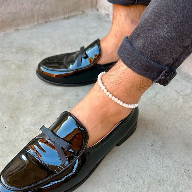 淡水パールメンズアンクレット　レディースアンクレッ　ユニセックスアンクレット