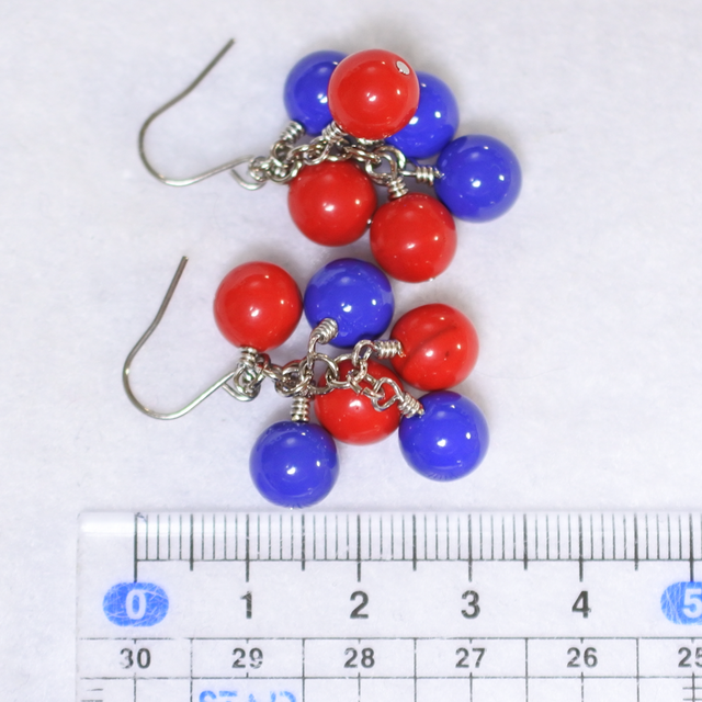 2025大阪万博カラー】ミャクミャクカラーピアス・シャンデリア（チタン