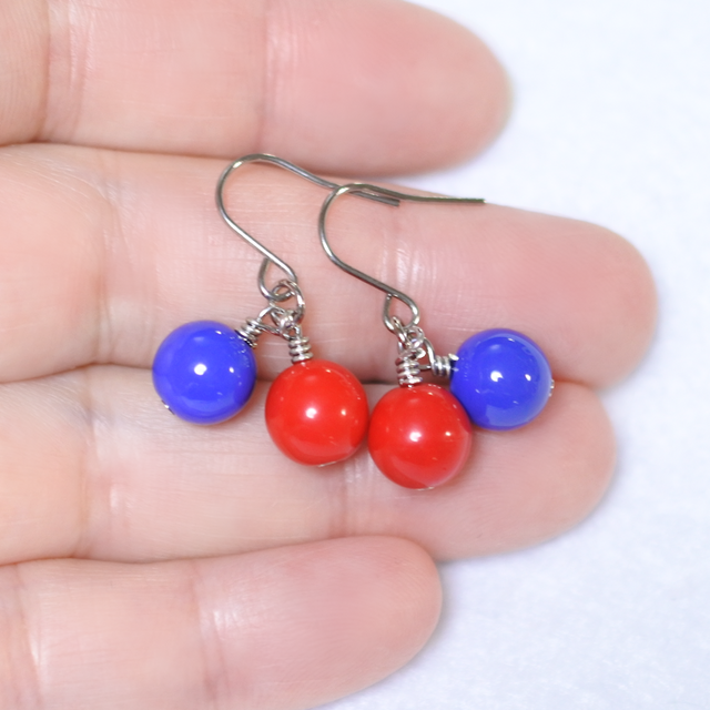 2025大阪万博カラー】ミャクミャクカラーピアス・シンプル（チタン