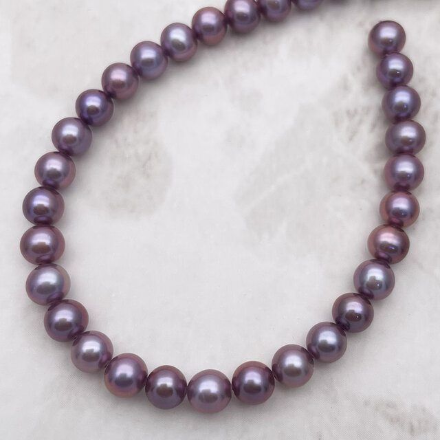 希少な真珠を詰め合わせた8点淡水パールアソート 大粒 中粒 小粒