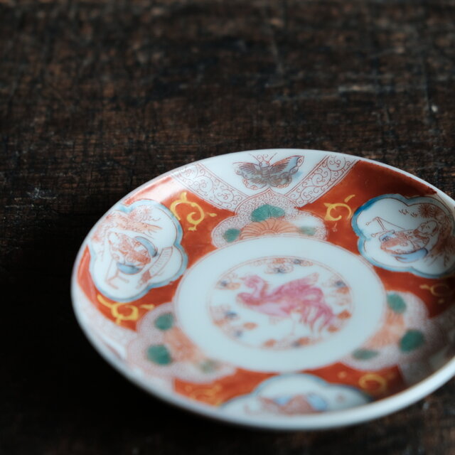 春画　小皿　絵皿 プレート アンティーク 工芸品 楽天市場】わけあり 東方錦絵 5.7cm アンティーク ミニ 絵皿 4枚