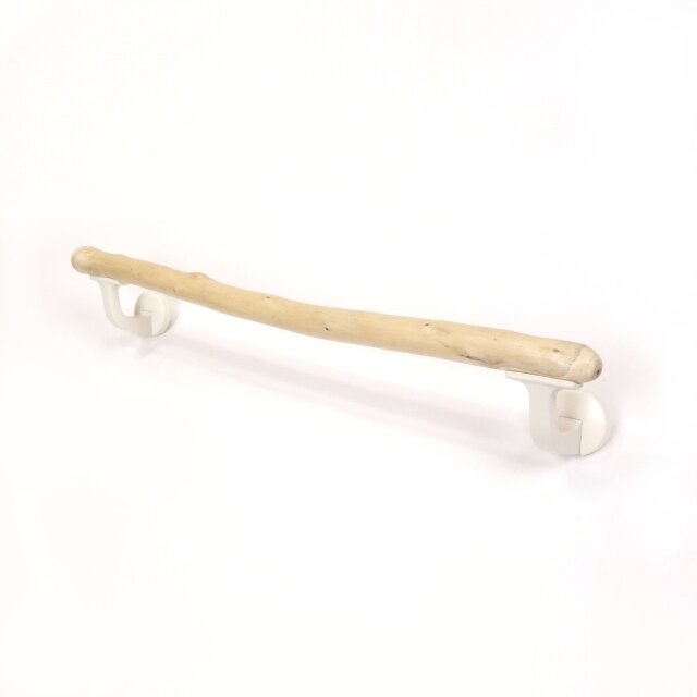 【温泉流木】色白ツヤある先丸枝流木のタオル掛け タオルハンガー タオルラック 流木インテリア