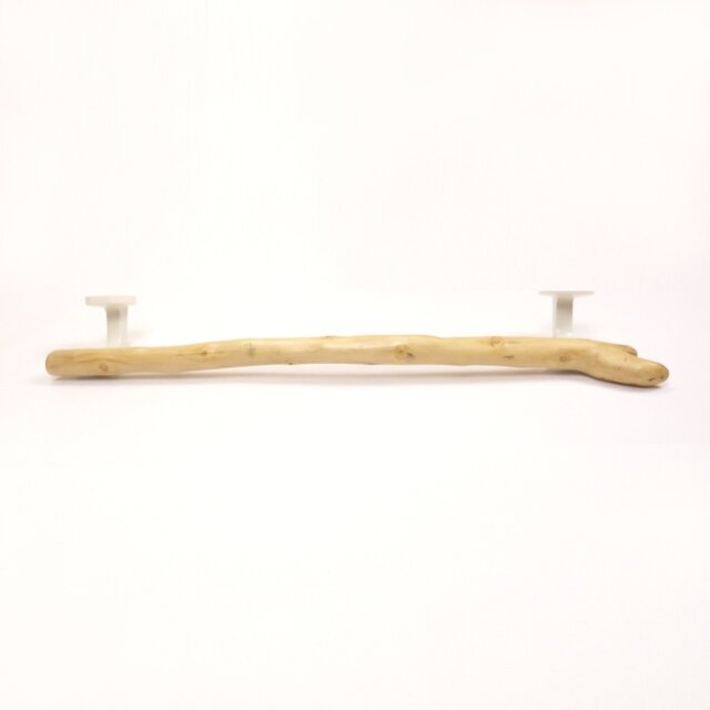 温泉流木】木の節が水玉模様の枝流木タオル掛け タオルハンガー タオル