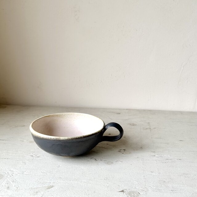 マンガン釉　スープカップ