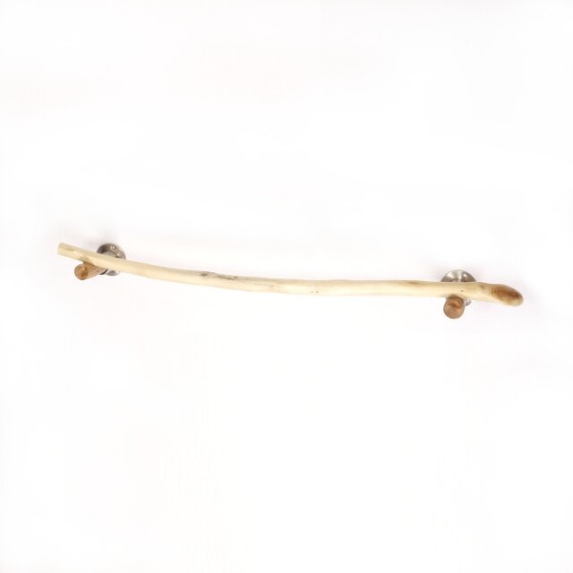 【温泉流木】色白枝流木を乗せたタオル掛けステンレス足 タオルラック 流木インテリア