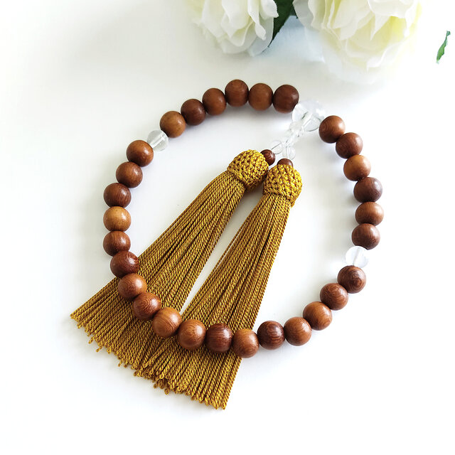 全宗派共通　男女ペア　2本セットでお得　数珠　念珠 念珠2点セット】男女ペア・揃いの房の数珠・略式念珠/鉄紺房