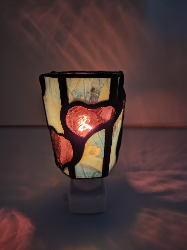 スパイラルハートのおやすみランプ（ホワイト）