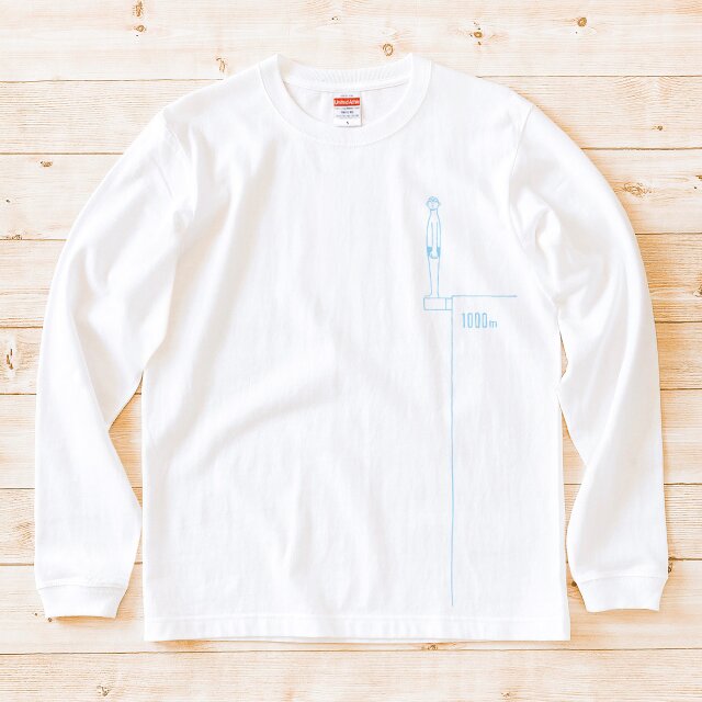 長袖Tシャツ『タカトビコミ20〷年・水色画』男女兼用 ロンT