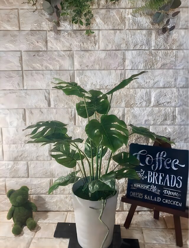 光触媒 人工観葉植物 ウォールグリーン フェイクグリーン pモンステラ 