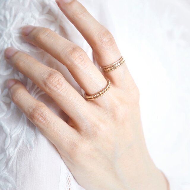 スキニーリング3本セット 14kgf ピンキーリング対応 重ね付け