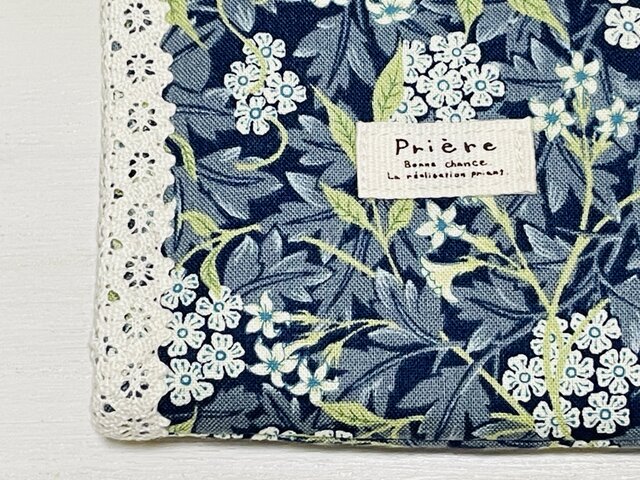 布製 二つ折り財布 カード入れ・コインケース付き コンパクト ミニ財布