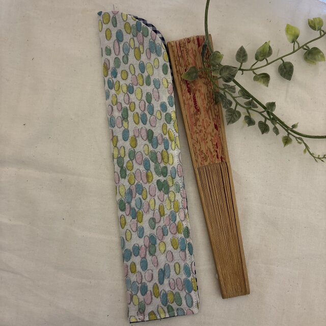 ★ハンドメイド★ ミナペルホンジェリービーンズ扇子ケース★箸入れ★箸袋★